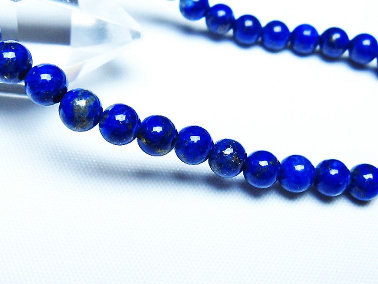 ラピスラズリ ブレスレット 5mm [t83-11340] 3枚目
