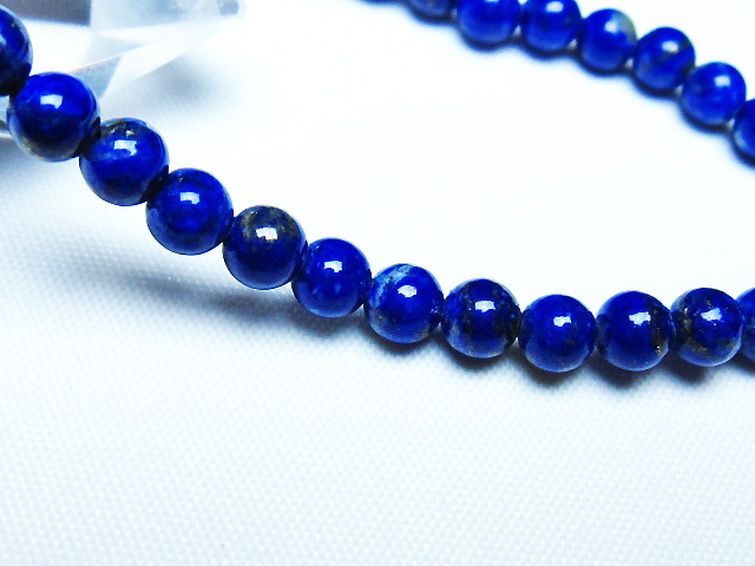ラピスラズリ ブレスレット 5mm [T83-11346] 3枚目