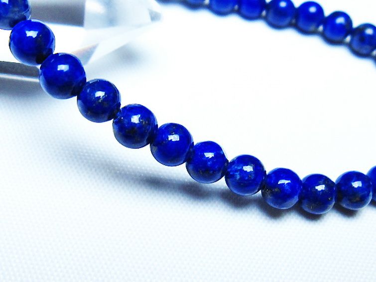 ラピスラズリ ブレスレット 5mm [t83-11348] 3枚目