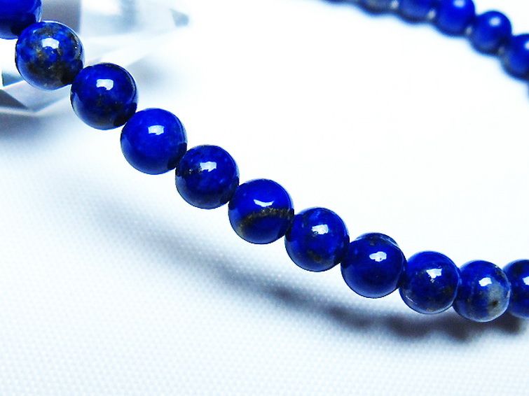 ラピスラズリ ブレスレット 5mm [t83-11352] 3枚目