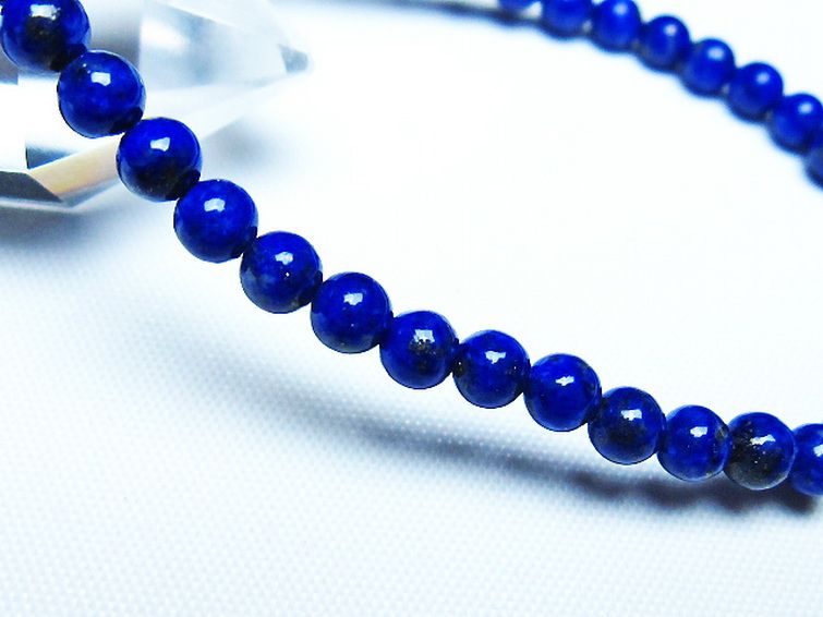 ラピスラズリ ブレスレット 4mm [T83-11366] 3枚目