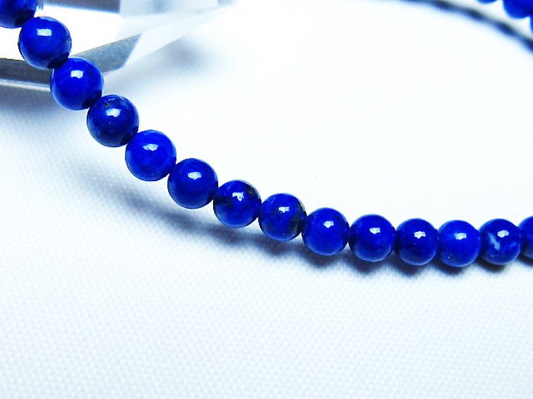 ラピスラズリ ブレスレット 4mm [t83-11374] 3枚目