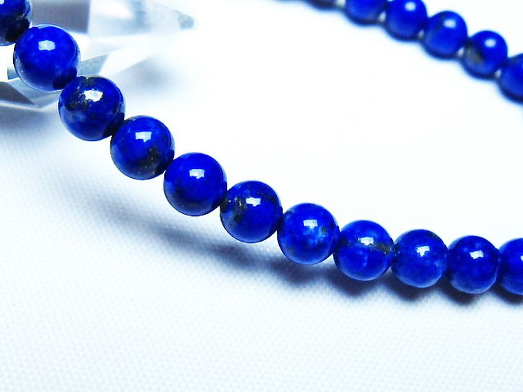 ラピスラズリ ブレスレット 5mm [T83-11380] 3枚目