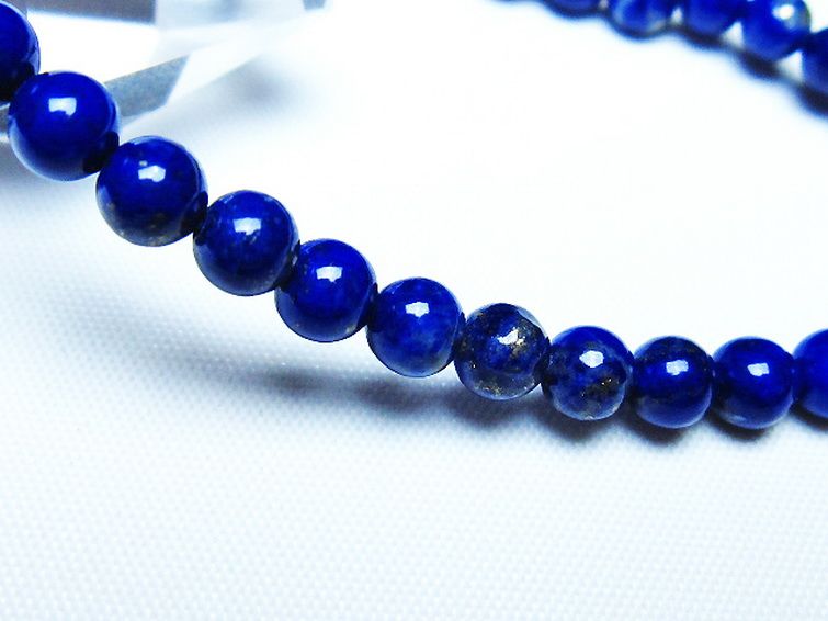 ラピスラズリ ブレスレット 5mm [T83-11385] 3枚目