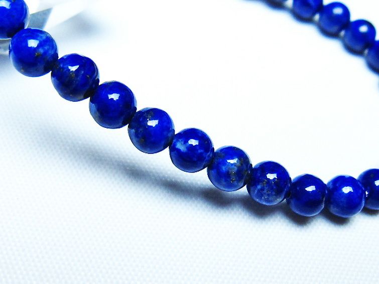 ラピスラズリ ブレスレット 5mm [t83-11400] 3枚目