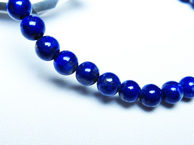ラピスラズリ ブレスレット 5mm [t83-11410] 3枚目
