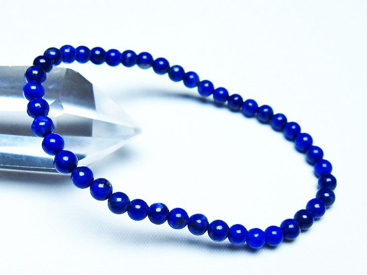 ラピスラズリ ブレスレット 4mm [T83-11429] 1枚目