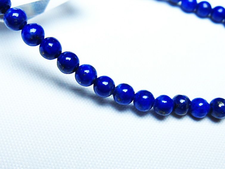 ラピスラズリ ブレスレット 4mm [t83-11430] 3枚目
