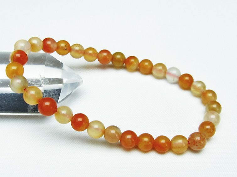 アゲート ブレスレット 6mm [t85-10114] 1枚目