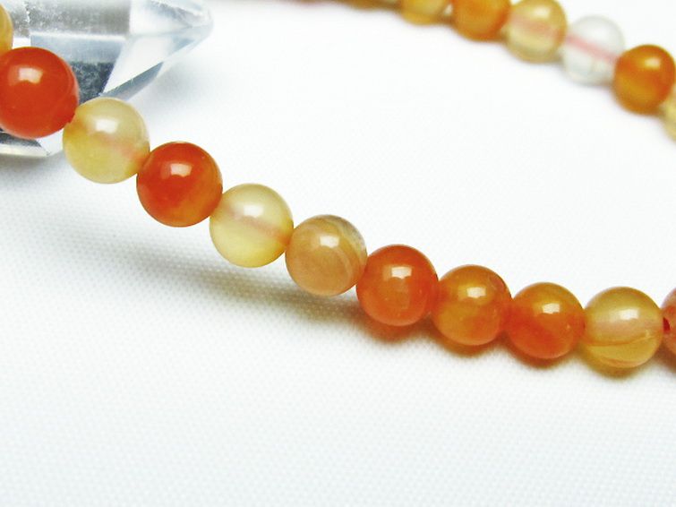 アゲート ブレスレット 6mm [t85-10114] 3枚目