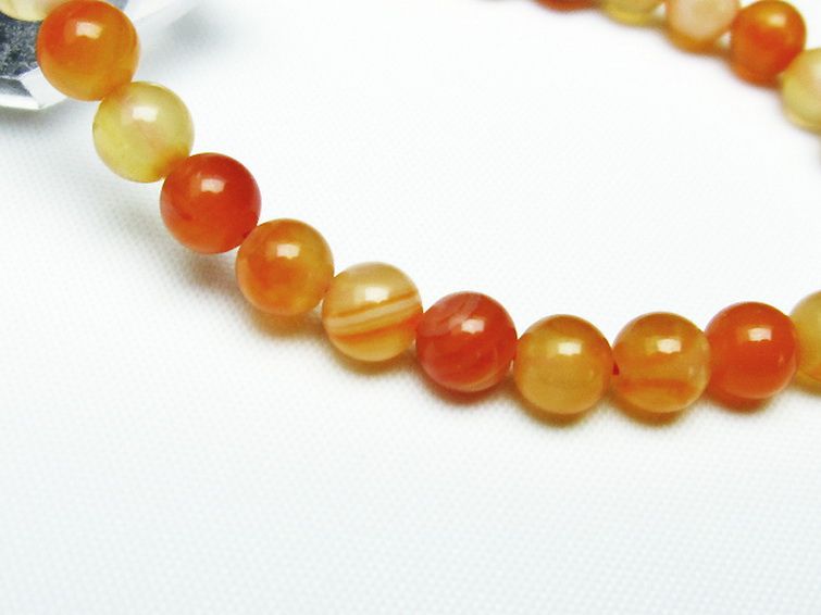 アゲート ブレスレット 6mm [T85-10118] 3枚目