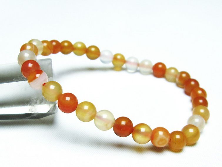 アゲート ブレスレット 6mm [t85-10464] 1枚目