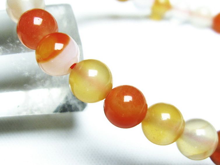 アゲート ブレスレット 6mm [t85-10464] 3枚目