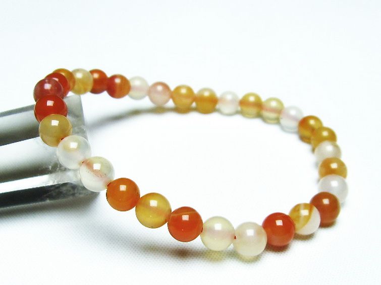 アゲート ブレスレット 6mm [t85-10481] 1枚目