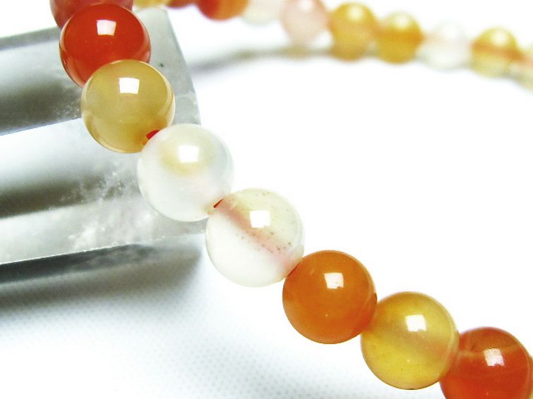 アゲート ブレスレット 6mm [t85-10481] 3枚目