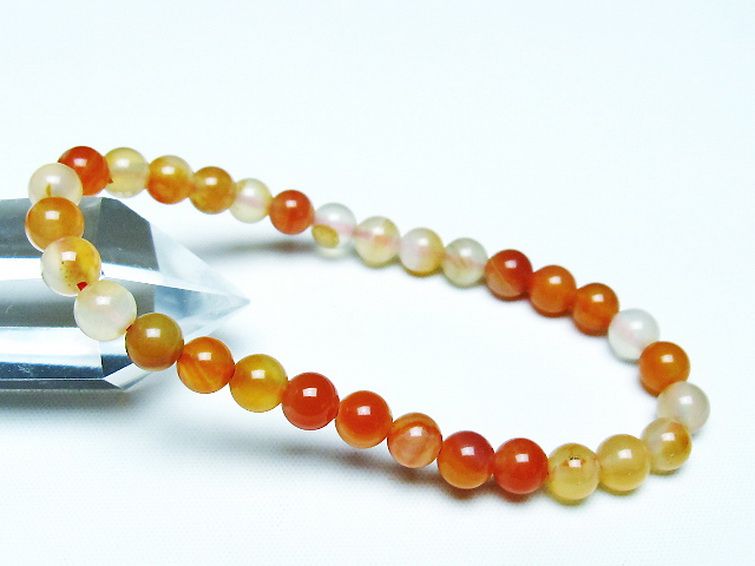 アゲート ブレスレット 6mm [t85-10699] 1枚目