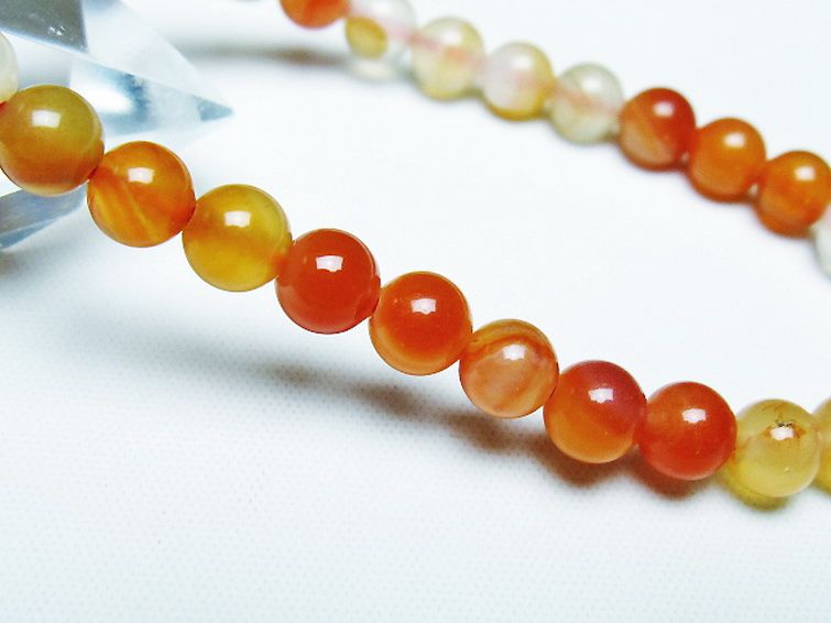 アゲート ブレスレット 6mm [t85-10699] 3枚目