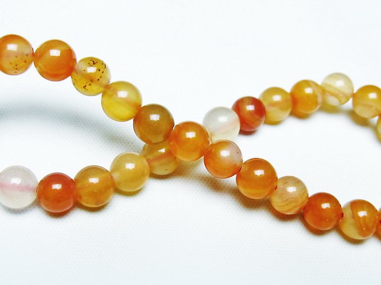 アゲート ブレスレット 6mm [t85-10702] 2枚目