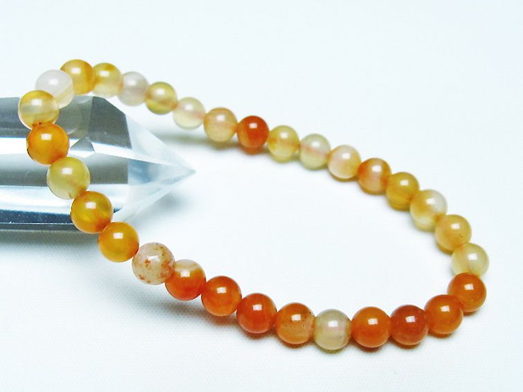 アゲート ブレスレット 6mm [T85-10703] 1枚目