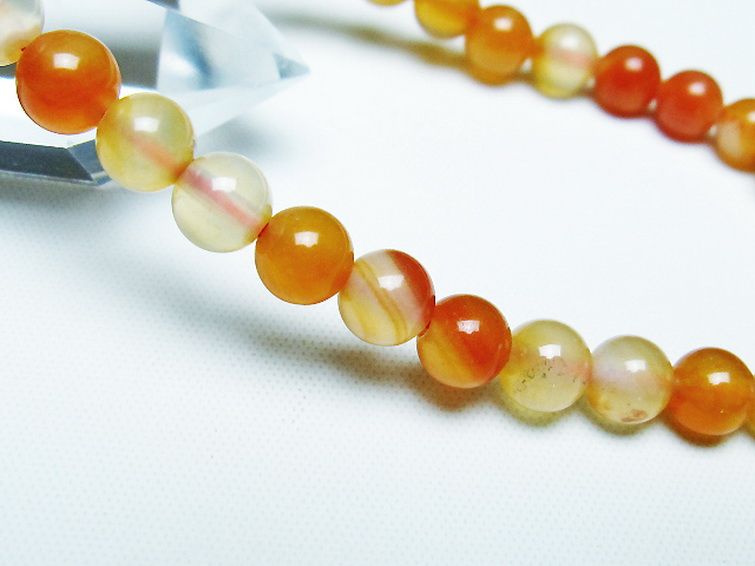 アゲート ブレスレット 6mm [t85-10705] 3枚目