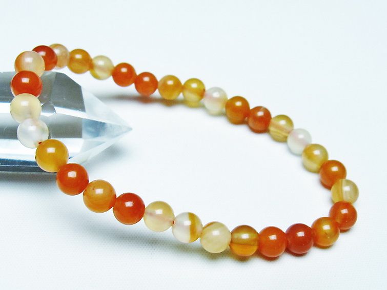 アゲート ブレスレット 6mm [t85-10708] 1枚目