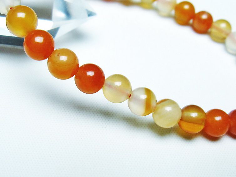 アゲート ブレスレット 6mm [t85-10708] 3枚目