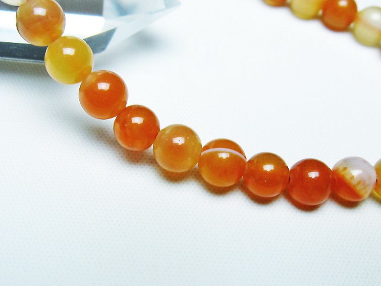 アゲート ブレスレット 6mm [t85-10709] 3枚目