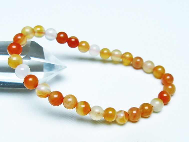 アゲート ブレスレット 6mm [t85-10714] 1枚目