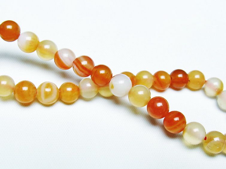 アゲート ブレスレット 6mm [t85-10715] 2枚目