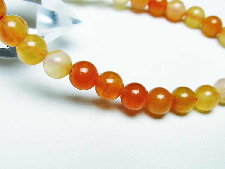 アゲート ブレスレット 6mm [t85-10725] 3枚目