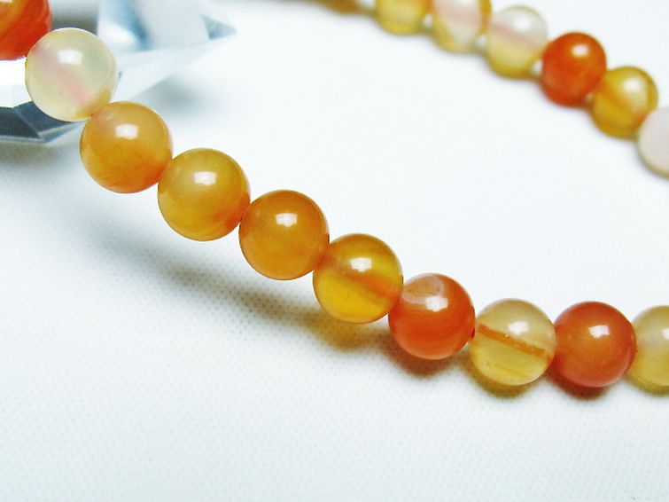 アゲート ブレスレット 6mm [t85-10730] 3枚目