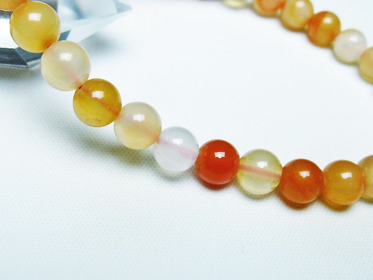 アゲート ブレスレット 6mm [t85-10734] 3枚目