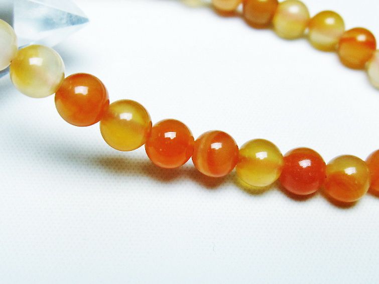 アゲート ブレスレット 6mm [t85-10744] 3枚目