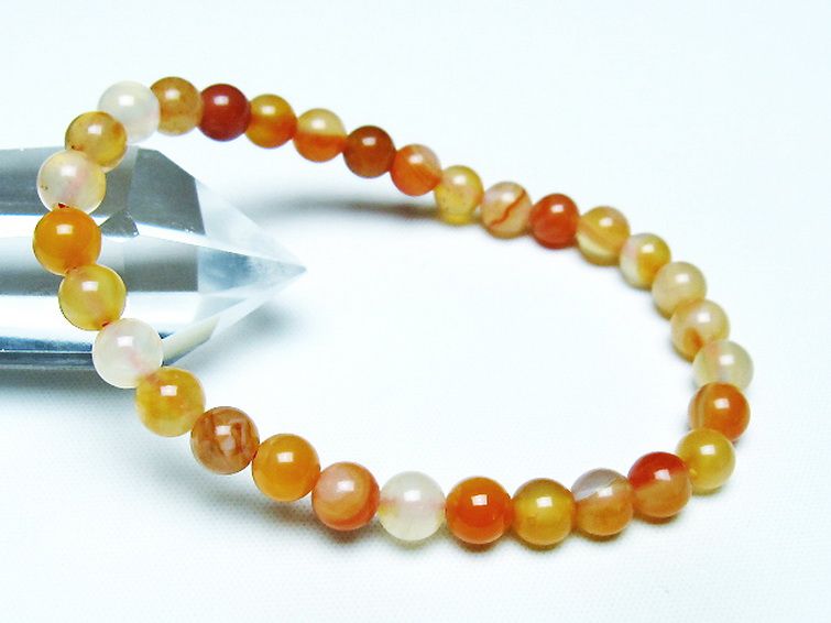 アゲート ブレスレット 6mm [T85-10745] 1枚目