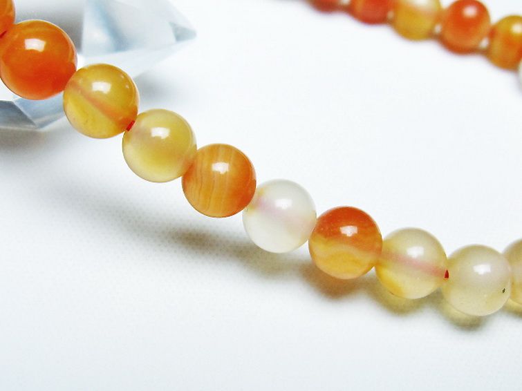 アゲート ブレスレット 6mm [T85-10951] 3枚目