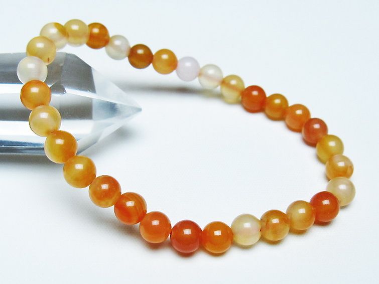アゲート ブレスレット 6mm [t85-10953] 1枚目