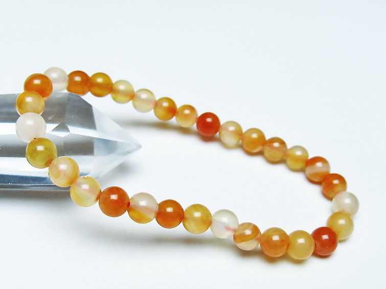 アゲート ブレスレット 6mm [t85-10958] 1枚目