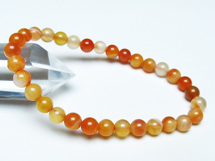 アゲート ブレスレット 6mm [t85-10960] 1枚目