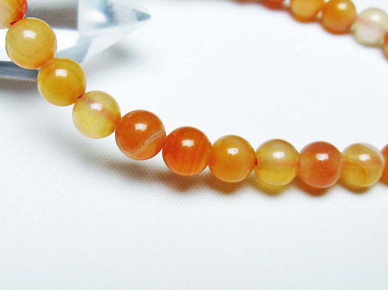 アゲート ブレスレット 6mm [t85-10960] 3枚目