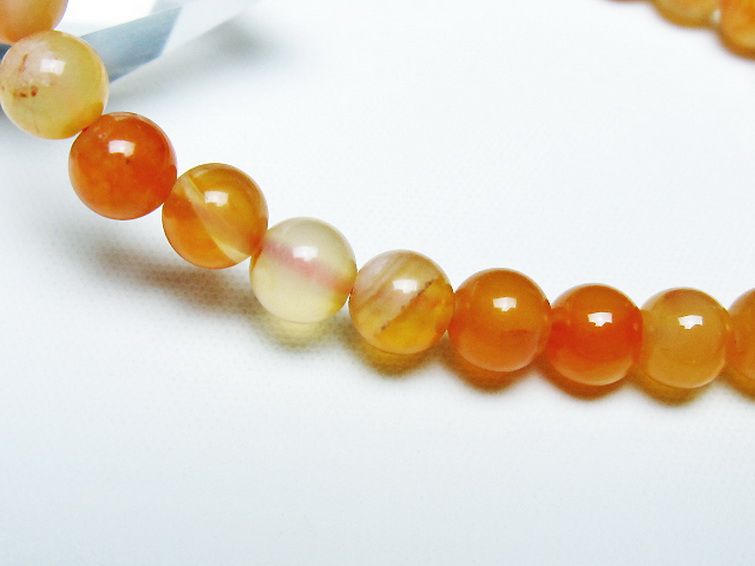 アゲート ブレスレット 6mm [t85-10963] 3枚目