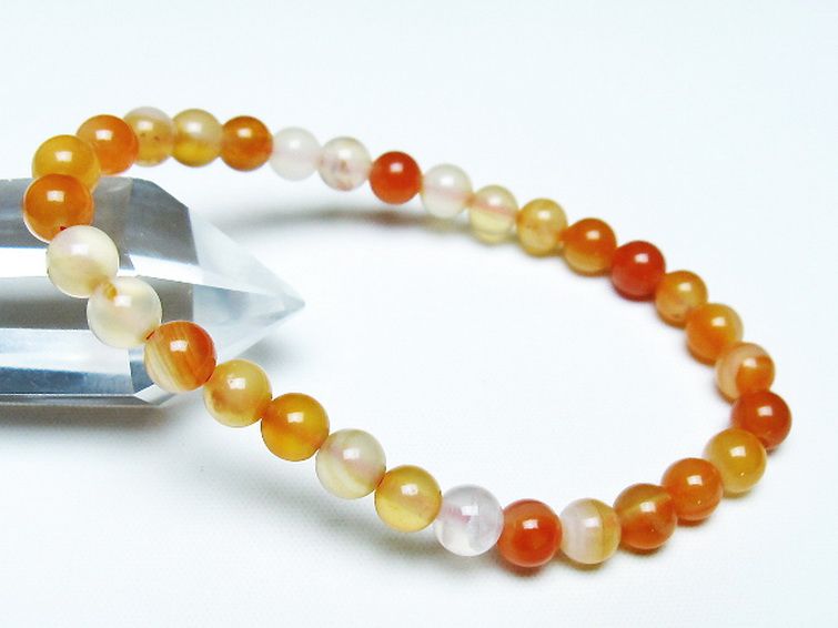 アゲート ブレスレット 6mm [T85-10966] 1枚目