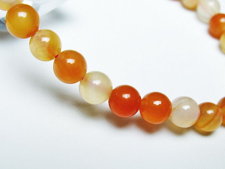 アゲート ブレスレット 6mm [t85-10967] 3枚目