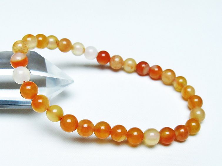 アゲート ブレスレット 6mm [T85-10969] 1枚目