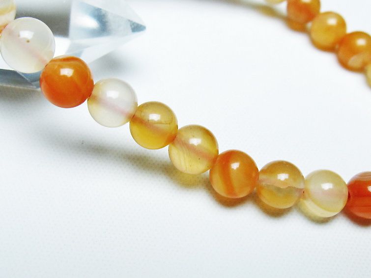 アゲート ブレスレット 6mm [T85-10974] 3枚目