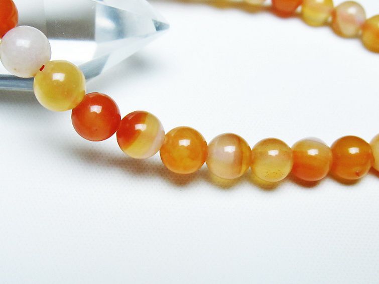 アゲート ブレスレット 6mm [t85-10975] 3枚目