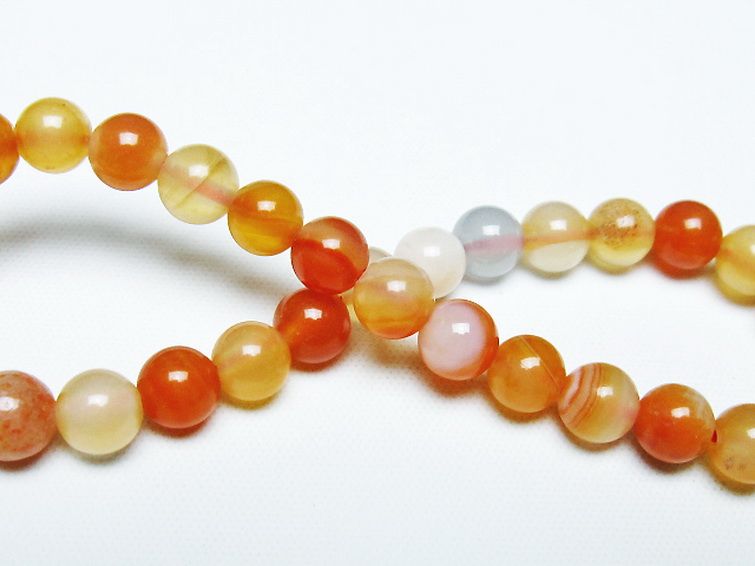 アゲート ブレスレット 6mm [T85-10977] 2枚目