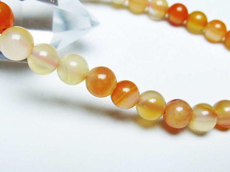 アゲート ブレスレット 6mm [t85-10979] 3枚目