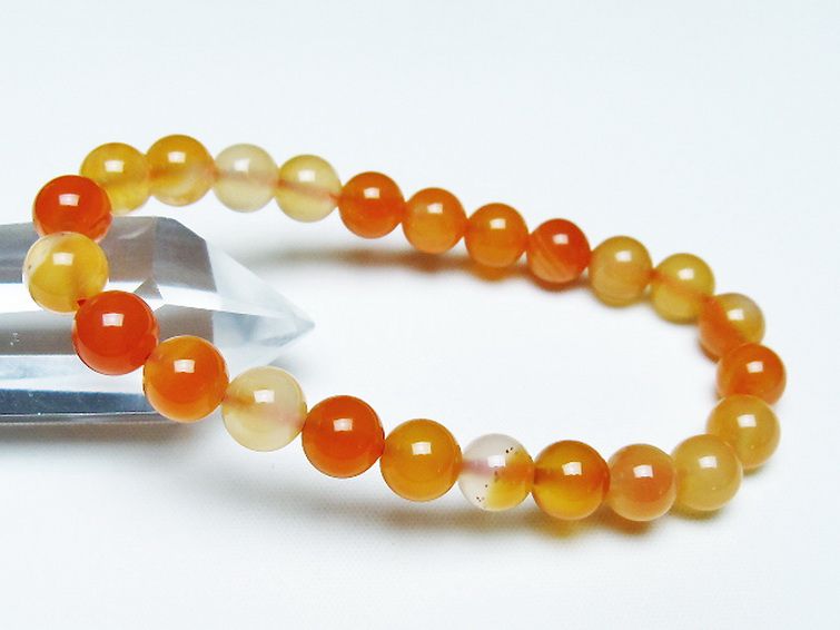 アゲート ブレスレット 8mm [T85-10991] 1枚目
