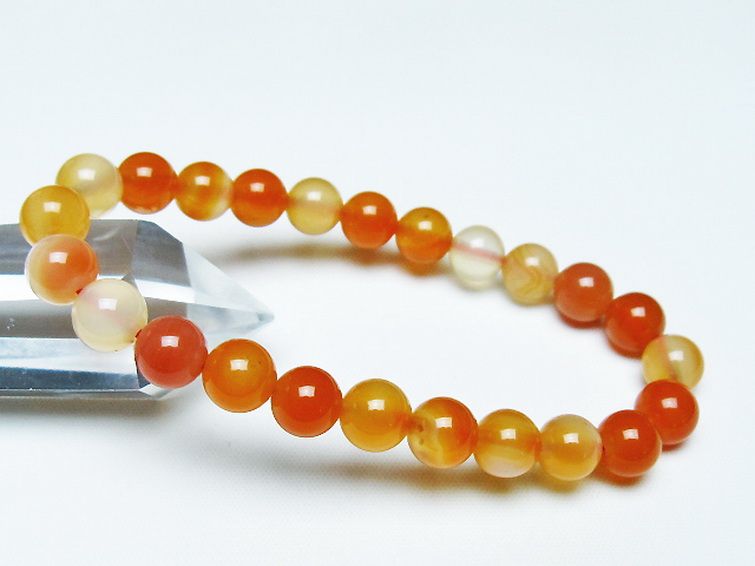 アゲート ブレスレット 8mm [T85-10996] 1枚目