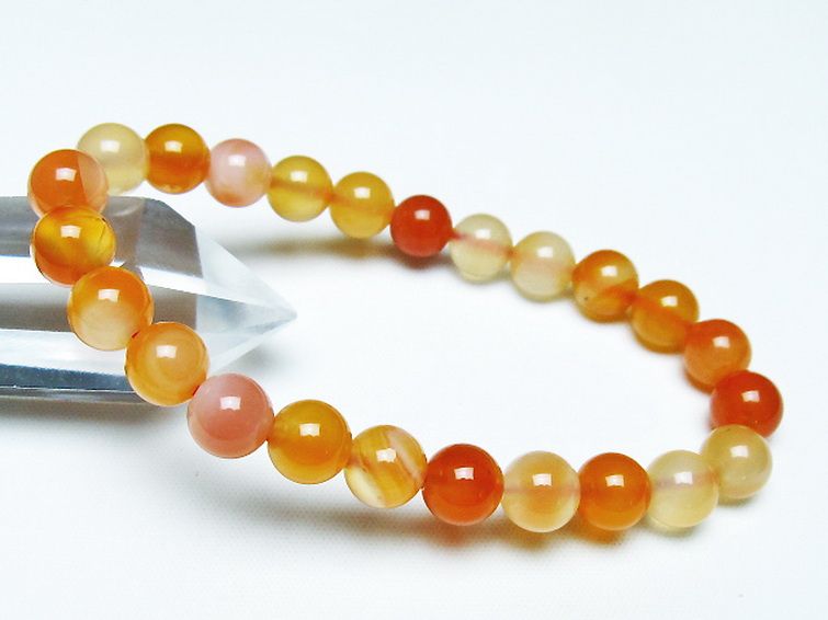 アゲート ブレスレット 8mm [T85-11003] 1枚目